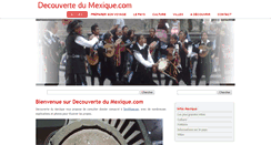 Desktop Screenshot of decouvertedumexique.com